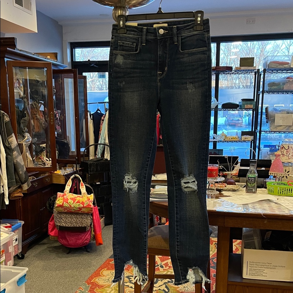 L’Agence Paris High Line Skinny Jeans Size 25 Dark Blue Stretch Denim” NWT ankle